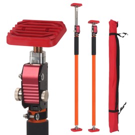 DMITER Cabinet Jack Support Pole, Adjustable 3rd Hand Support System, Extends 35.4 to 62.9 Inches, 154 LB Capacity Telescopic Quick Support Rod with Non-Slip Pads for Cabinet Installations, 2 Pack