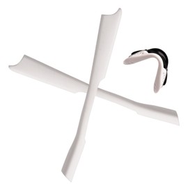 EZReplace Nose Pad Nosepieces & Earsocks Rubber Kits Replacement for Oakley M2 Frame OO9212 Sunglasses - Fits Oakley M2 Frame (White)