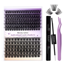 Lash Clusters Kit for Eyelash Extensions: DIY, Natural, Fluffy, Wispy, Waterproof, Anime, Manga, Cat Eye, FT0206-C3+C9-07-D-1620