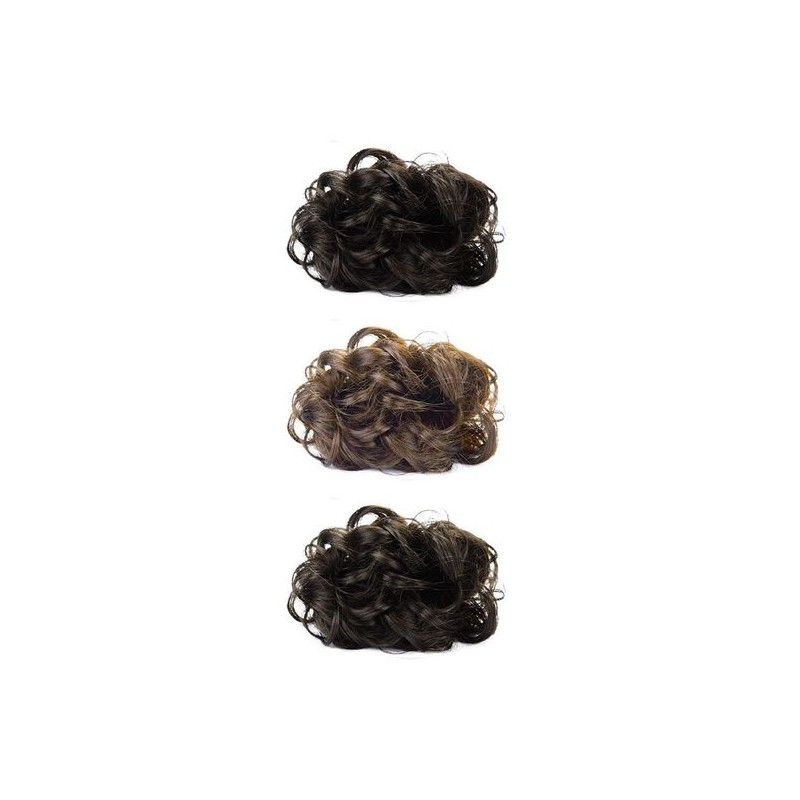 etc Natural clip-on bun wig, voluminous updo / 자연스러운 똥머리