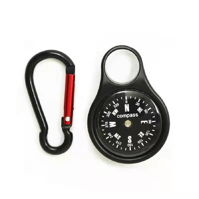 Eidyer Compass with Keychain, Carabiner Compass, Pocket Compass, Orientation Compass,