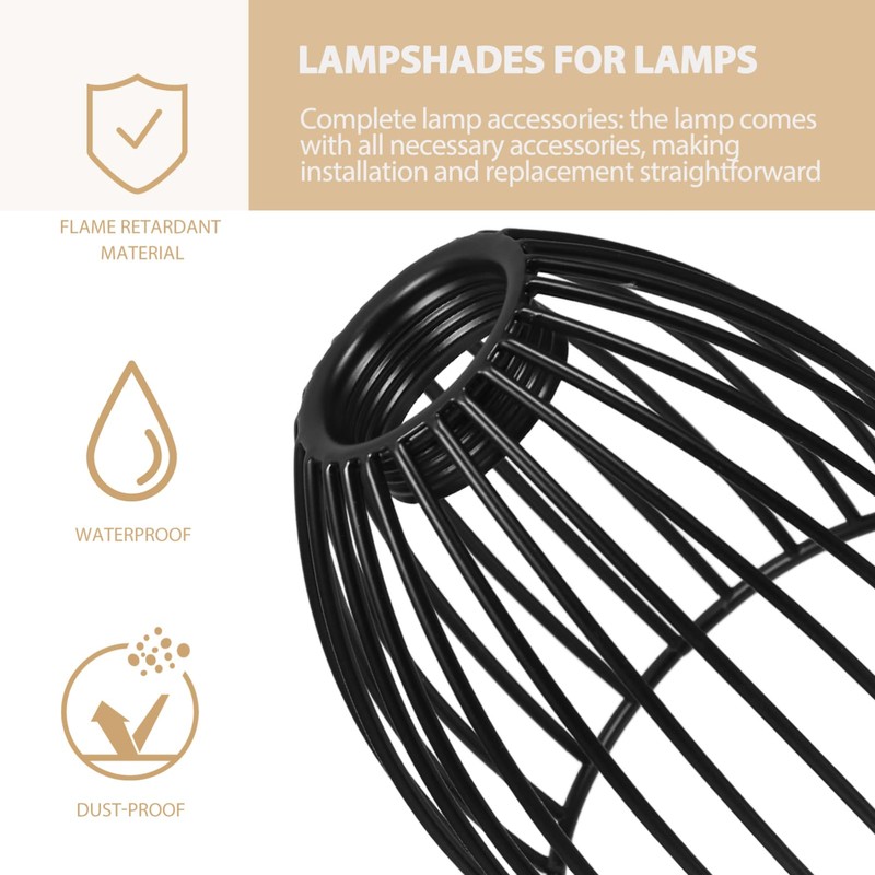 BESTonZON DIY Style Wrought Iron Lampshade Decorative Pendant Light Shade
