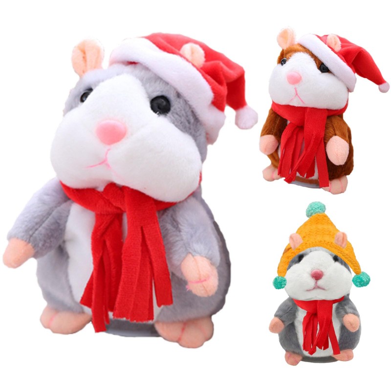 Felizchi Stuffed Animal Plush Parrot Speaking Hamster 5.9 inches (15