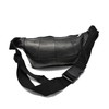 Leather Waist Bag Bum Bag Travel Pouch Pack 5 zips