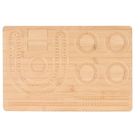 Bamboo Combo Beading Board DIY Accurate Size Free Arrangement Bracelet Measurement Board Jewelry Making Tray