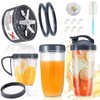 JDFNVFK 17 Piezas Repuesto para Nutribullet, con Aspas Nutribullet Original
