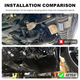 Motorcycle Skid Plate Fit for 2024-UP Harley Touring CVO Road Glide FLTRXSE,FLTRX,FLTRXSTSE,Street Glide FLHX,CVO Street Glide Special FLHXSE Under Engine Protection Aluminum Bash Plate(Black)