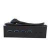 4 Ports USB 3.0 Faceplate, 5.25 Inch 5Gbps Stable Optical