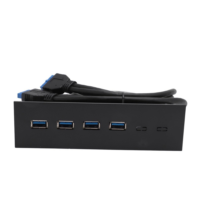 4 Ports USB 3.0 Faceplate, 5.25 Inch 5Gbps Stable Optical