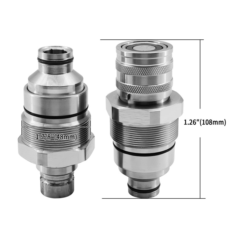 RABROPAR Hydraulic Male & Female Flat Face Quick Connect Coupler