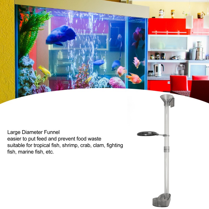 Aquarium Feeding Tube Dish Prevent Floating Acrylic Shrimp Feeding Tube