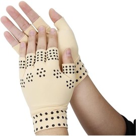 Guantes de compresión de Manos para Artritis - Ajuste cómodo para Hombres y Mujeres - Dedo Abierto para reumatoide, osteoartritis y Dolor al Escribir 