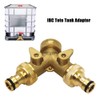 Y Distributor 3/4 Inch Brass Water Distributor, 2-Way Water Connection