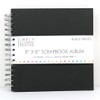Trimcraft SCALB016 Simply Creative Plain Black Scrapbook Album 8"x8" (40