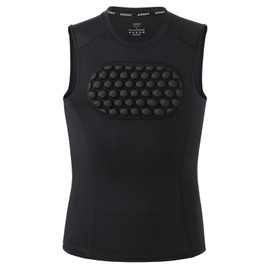 ACEWAVE Youth Baseball Chest Protector Compression Shirt, Heart Sternum Guard w/12 mm EVA Pads for Softball Football Lacrosse Rugby