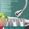 CLKE Universal Brass Kitchen Faucet 172 mm Extension Tap 360°