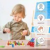 Torre Estimulacion Didactica Destreza Madera Montessori Bebe Primarios