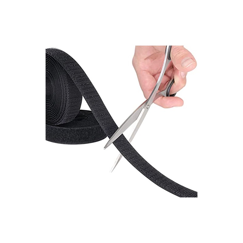 KLEBESHOP24 Velcro Tape for Sewing, Hook Tape or Fleece Tape,