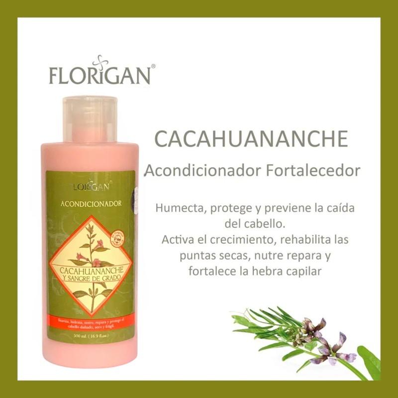 Acondicionador Fortalecedor De Cacahuananche 500ml. Florigan