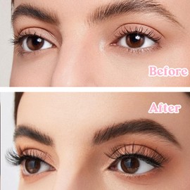 20 Pcs Reusable Silicone Glueless Lash Lift Shields,5 Sizes Lash Lift Rods, Soft Lash Lift Pads for Eyelash Perm Lamination(Hot Pink+Rose)