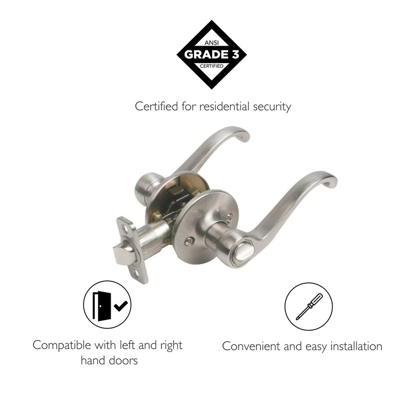 Design House 740399 Scroll Univ. Latch Privacy Door Handle