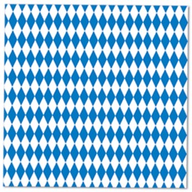 Beistle 58118 Luncheon Napkins, 2-Ply, 16 per Package, Blue/White