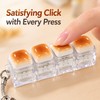 Bread Fidget Keychain for Everyday Use – Clickable Keyboard Keycaps