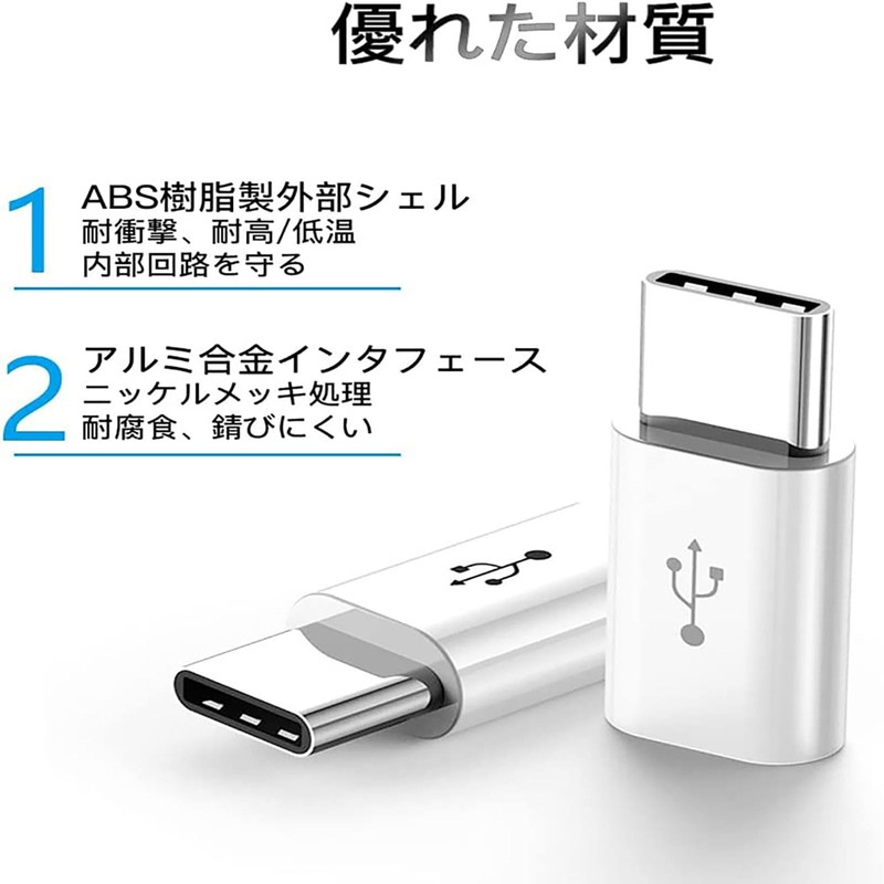 RuiMi Micro USB to Type C Converter Adapter, Fast Charging/Data