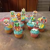 Ephlyn 36Pcs Tiki Tribal Masks Cupcake Toppers Hawaiian Tropical Tiki