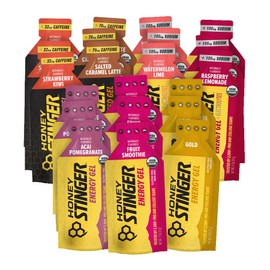 Honey Stinger Energy Gel Variety Pack, Gluten Free, for Exercise, Running and Performance, Sports Nutrition for Home & Gym, Pre and Mid Workout, Pack of 21