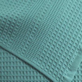 Gilden Tree Waffle Towels Quick Dry Lint Free Thin, Bath Towel 2 Pack, Classic Style (Seafoam)