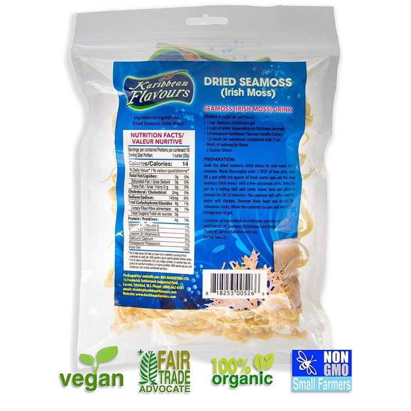 Dried Sea Moss (16 Oz (pack of one)) - Caribbean