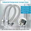 Industrial Grade Compressor Jumper Hose 3/4" NPT Male x 48"