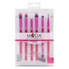 MODA Beautiful Eyes Pink 7pc Makeup Brush Kit – Travel