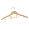 Wedding Hanger Anti Slip Wooden Clothes Hanger Iron Clothing Hanger