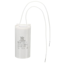 PATIKIL CBB80 Lighting Capacitor, 12.5uf Running Capacitor,1Pcs AC 250V 2 Wires 50/60Hz Cylinder 60x30mm for Water Pumps, Washing Machines Motor Start