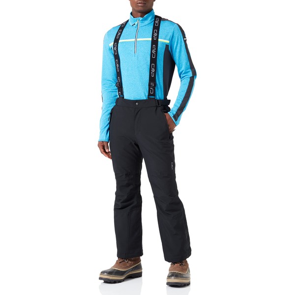 CMP Men’s Ski Trousers, Padded, PFC Free, 10000, black, 48