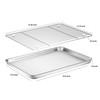 Deedro Baking Sheet with Rack Set [2 Sheets + 2