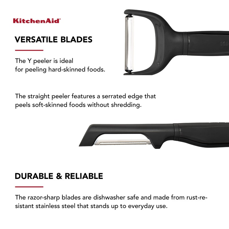KitchenAid Universal Peeler Set, Set of 2, Black