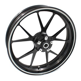 Wheel Rim Sticker Stripes, Width 7 mm, Matt/Gloss Carbon with Mounting Tool, Accessories for 16 17 18 19 Inch Car/Motorcycle Wheels, Rim Sticker