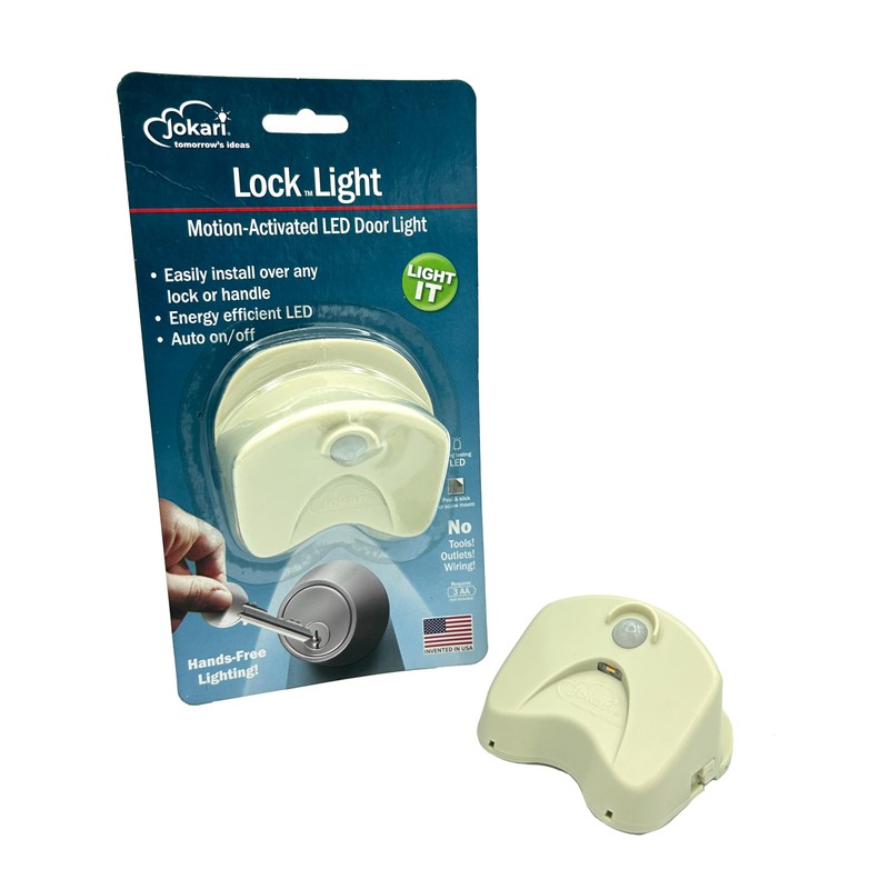 Jokari Lock Light Easy to Install Motion-Activated Deadbolt Illuminator for