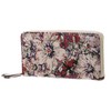 Coccinelle Tassel Flower Print Zip Around Wallet Mul. Crea. P/Cr.