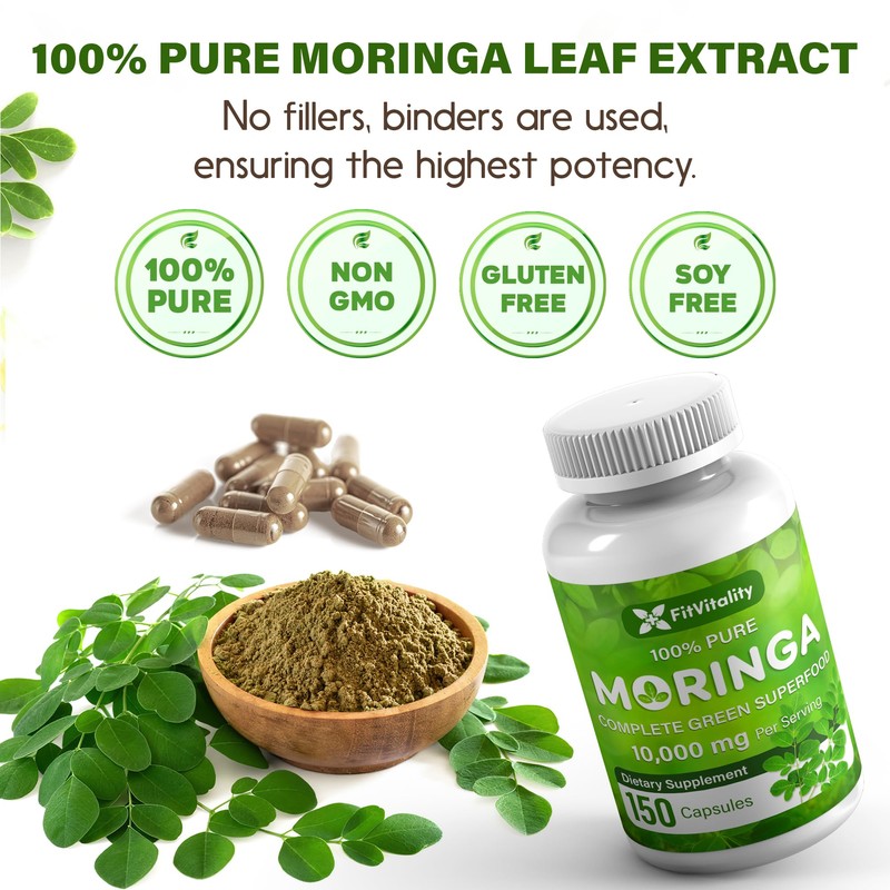 Moringa Capsules| 150 Capsules| Moringa Oleifera | Pure & Natural|