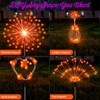 Tujoe 4 Pcs Halloween Pumpkin Solar Firework Lights Decorations Garden