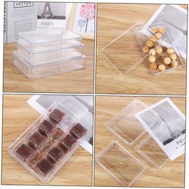 BUGUUYO 3pcs Plastic Box Storage Container for Pantry Airtight Makeup Case Sundries Box for Items Food Storage