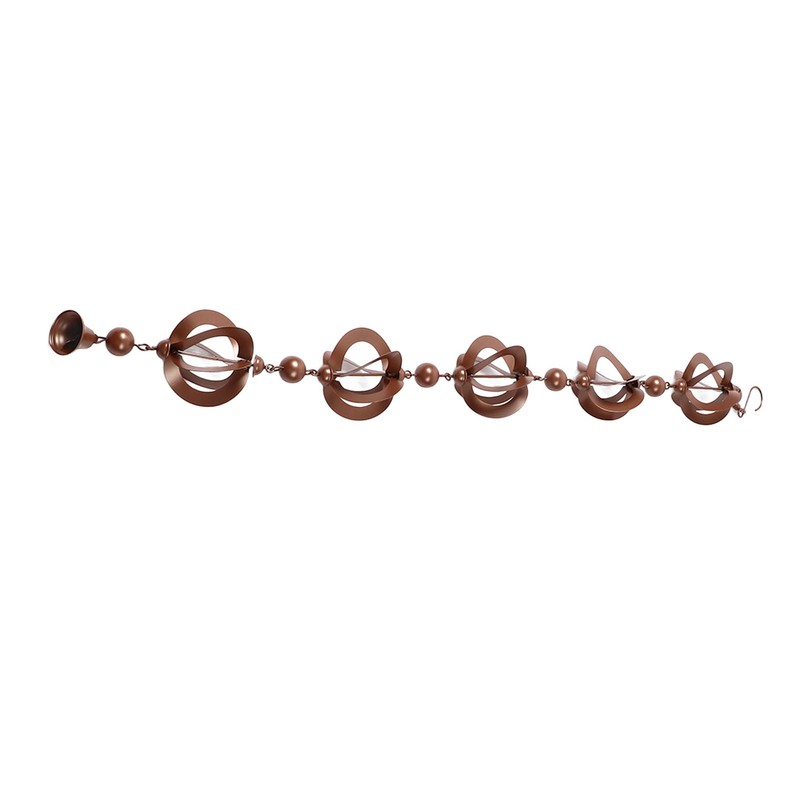 Hanging Rain Chain Metal Decorative Rotating Hollow Rain Chain for