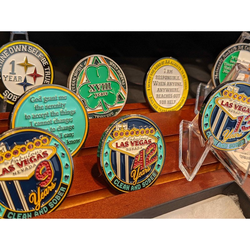 Las Vegas Recovery AA chip Available in Years 1-50 Sober