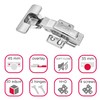 Stolmet Furniture Hinges Set of 2 Hinges with Guide Cover