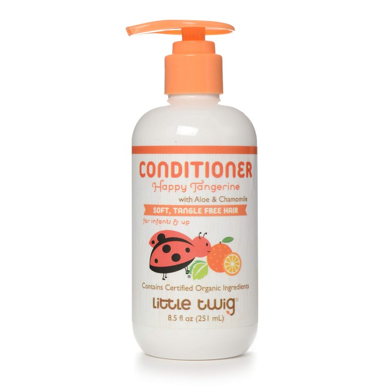 Little Twig All Natural, Hypoallergenic Baby Conditioning Detangler, Happy Tangerine