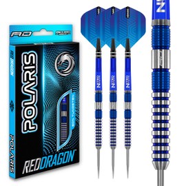 RED DRAGON Polaris: 22 gram Tungsten Professional Darts Set with Flights and Nitrotech Shafts (Stems)